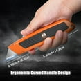 thumbnail image 2 of DIYSELF 2 Pack Utility Knife, Heavy Duty Box Cutter Retractable Knife (Orange), 2 of 6