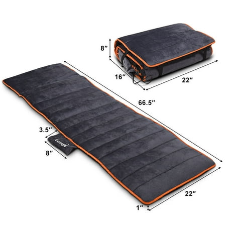 Full Body Massage Mat 10 Vibrating Motors Therapy Relief Heating