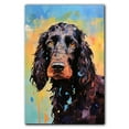 thumbnail image 3 of Irish Water Spaniel Canvas Wall Art Colorful Pet Canvas Oil Painting Canvas Print Street Art Farmhouse Cattle Modern Artwork Living Bedroom Bathroom Home Office Decor, 3 of 4