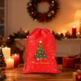 thumbnail image 5 of Christmas Drawstring Bags,Stand Up Gift Bags,Sacks Xmas Wrapping Storage Bags for Christmas Candy Goodie Holiday party Favors,Xmas Holiday Party Decoration Supplies(Red,15.75 x 21.65 Inch), 5 of 5