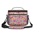thumbnail image 2 of Lunch Box Pioneer Flower Floral Print Pattern Insulated Lunch Bag for Women Men,Medium Leakproof Lunchbox Cooler Bag Adjustable Strap,10 X 6.7 X 8 Inches, 2 of 6