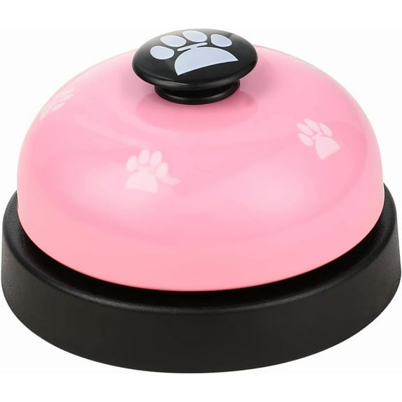 Call Bell Desk Bell Service Bell Front Desk Bell Hotel Dinner Bell Loud Desk Bell for Service Pet Training Bell 2.8 Inch Metal Anti Rust Ringing Bell for School Restaurants Hotels Offices (Pink)