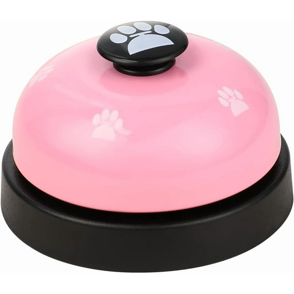 Call Bell Desk Service Bell Front Desk Service Bell Metal Hotel Bell Customer Service Bells Loud Game Pet Training Bell for Restaurant Hotels Kitchen Bar Party Office Pink
