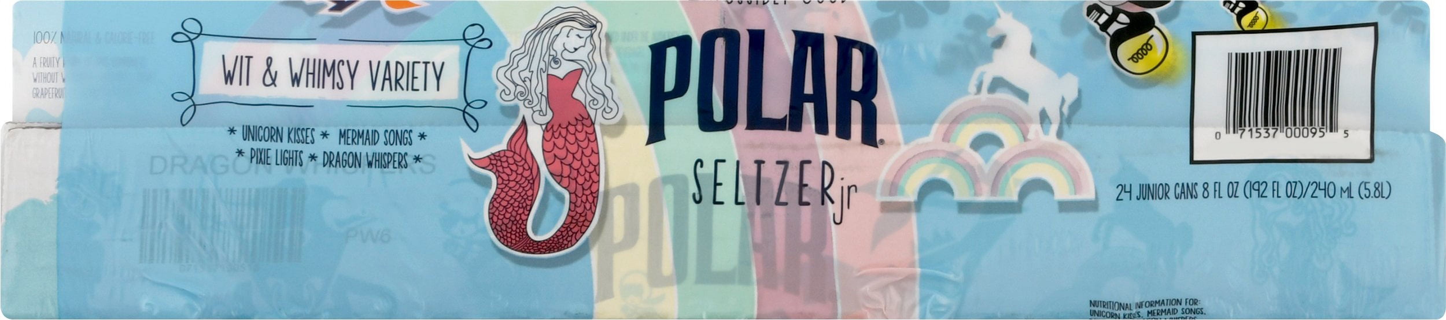 Polar Seltzer JR Variety Pack, 8 oz, 24 Count