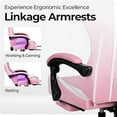 thumbnail image 2 of Neo Chair N-Gen Gaming Chair, Ergonomic Video Game Chair with Headrest, Adjustable Footrest, Lumbar Support High Back PU Leather for Adults, Pink, 2 of 6