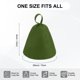 thumbnail image 3 of Uxcell 1-Pack Gorro de Sauna para Mujeres y Hombres, Gorro de Sauna de Lana Vaporarium Suave Duradero Cómodo Transpirable para Spa [Verde], 3 of 7