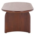 thumbnail image 5 of Safavieh Chakun Glam Oval Ash Veneer Coffee Table, Walnut, 5 of 10