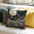 thumbnail image 3 of FCXZI Farmhouse Decor Moon Flowers 100% Linen Pillow Covers Set 18x18in, 3 of 5