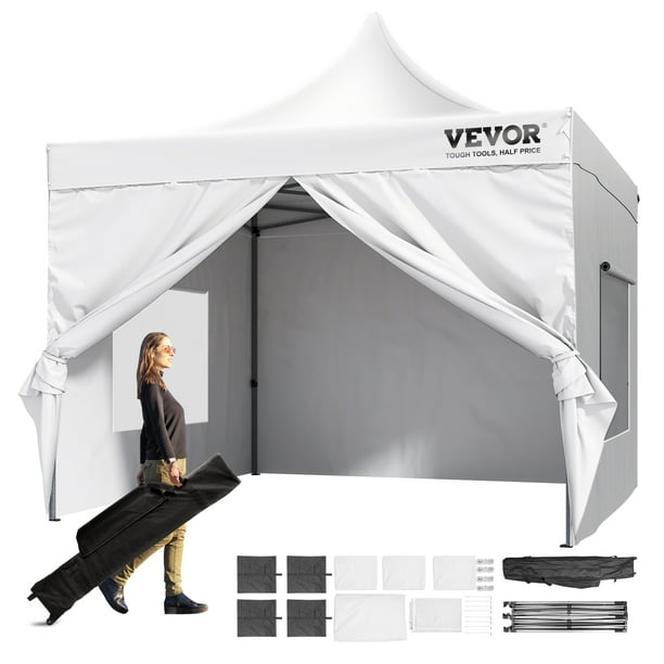 BENTISM 10x10 FT Pop up Canopy Tent with Removable Sidewalls, Outdoor