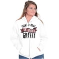thumbnail image 3 of Sassy Tattooed Granny Funny Grandma Womens Plus Size Graphic Zipper Hoodie Brisco Brands 4X, 3 of 5