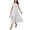 White, variant on Women's High Waist Long Denim Skirt Button Down Swing A-Line Jean Maxi Skirt with Pockets