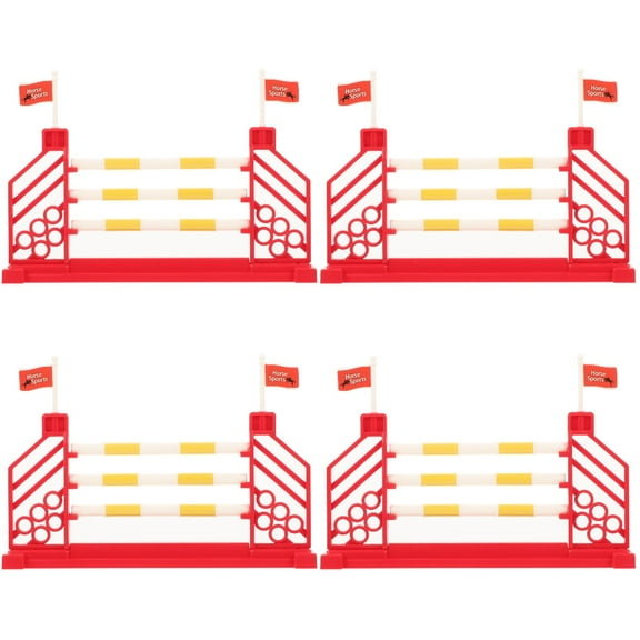 4 PCS Horse Training Hurdle Toy Farm Barn Decoration