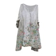 thumbnail image 1 of Robes Grande Taille pour Femmes Mode Grande Taille Vintage Vacances Floral Manches 3/4 Robes Vintage Robes Grande Taille pour Femmes Robes pour Femmes Grande Taille Femmes Robes Grande Taille, 1 of 5
