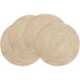 thumbnail image 2 of Round Placemats Set of 4 Round Table Placemats Braided Cotton Place Mats 15 inch for Kitchen Dining Table Holiday Party, 2 of 6