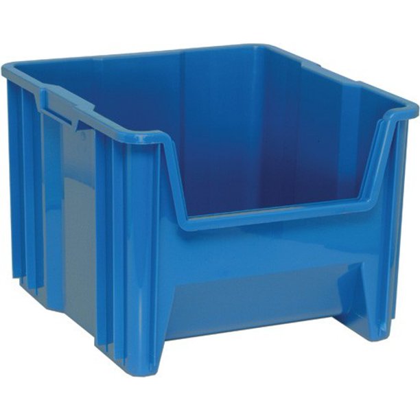 17 1/2" Deep x 16 1/2" Wide x 12 1/2" High Blue Plastic Heavy Duty