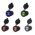thumbnail image 3 of Kenally 5V 2.1A USB dual IP66 Toma de corriente de carga para automóvil a prueba de agua Accesorios para motos CS-526A1 Kenally CZ9204-01B, 3 of 6