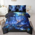 thumbnail image 1 of YST Magical Jungle 7-Piece Comforter Set, Wildlife Theme, Queen, 1 of 4