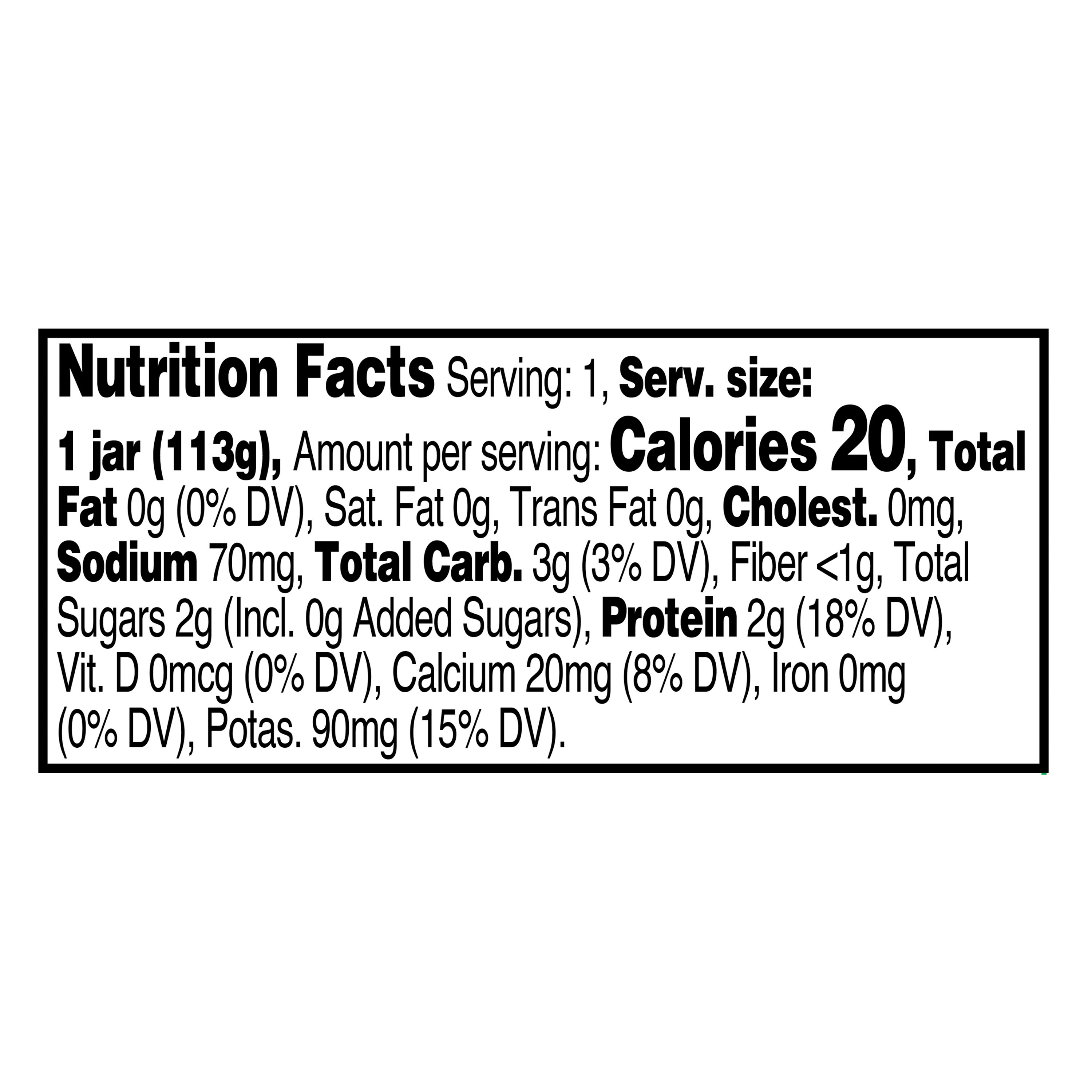 Parents Choice Zucchini Spinach & Pea Baby Food Stage 2, 4oz Glass Jar