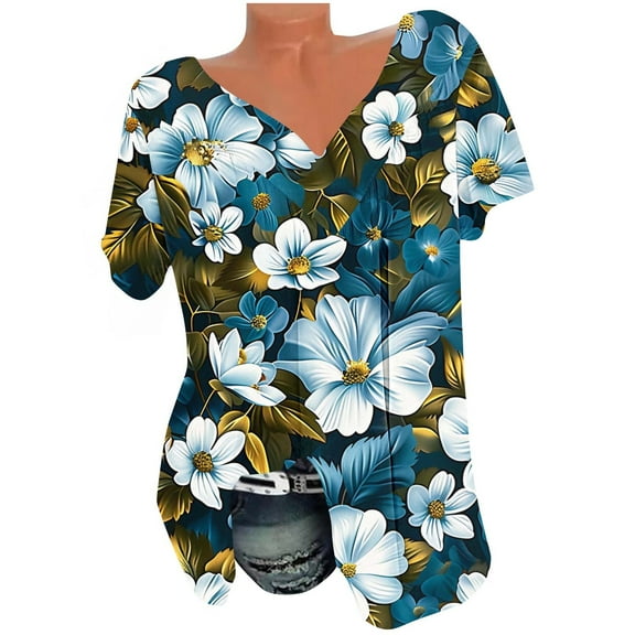 Summer Tops for Women Over 50 Shirts for Women Dressy Casual Generic Blouses for Women