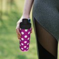 thumbnail image 6 of Goofa Purlpe And White Polka Dot Print 18oz Sports Insulated Kettle With Straw Water Bottle Sports Water Bottle For Running Hiking Cycling Climbing Mans Womans, 6 of 7