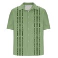 thumbnail image 5 of AHTJRT Men's Summer Beach Shirt Shell Spiral Geometry Vibrant Coastal Styling Green L, 5 of 5
