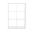 thumbnail image 2 of Linon Lane Six Cubby Open Back Storage Cabinet in White Wood, 2 of 12