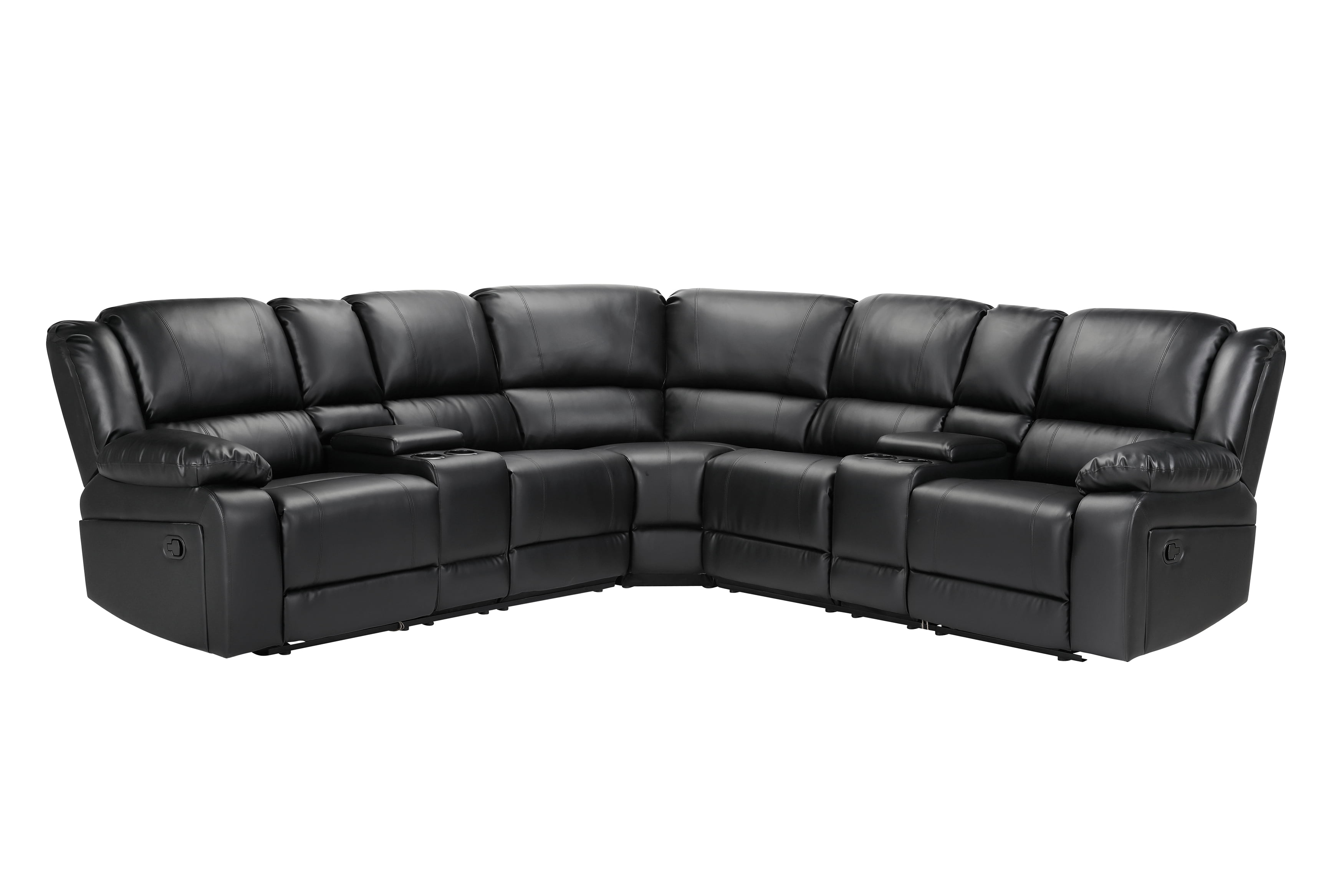 Modern Sectional Sofa Couch Symmertrical Reclining Sectional Sofa