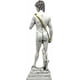 thumbnail image 2 of MORÍN Imágenes | Estatua decorativa El David | Escultura de resina |34 cm| Mármol blanco, 2 of 2