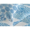 thumbnail image 4 of Ambesonne Watercolor Quilted Bedspread Set 3 Pcs, Japan Flower, Queen Size, Sky Blue, 4 of 5