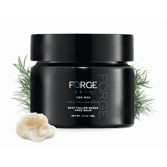 Forge Beef Tallow Skin Care for Men Balm | Intensive Face Moisturizer Cream | Facial Moisturizer for Men with Dry or Rough Skin, Makeup Organizers