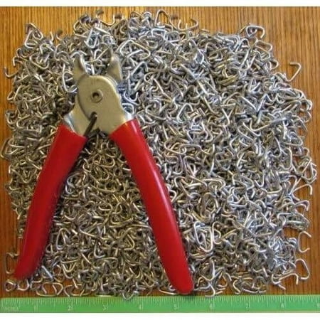 

Ringer Pliers & 1/2 Galvanized Rings Netting Fences Cages Car Upholstery BLUNT (15000 Rings Spring Open Pliers)