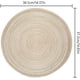 thumbnail image 4 of Mantel individual, juegos de 6, redondo, resistente al calor, mantel individual tejido, manteles para mesa de comedor (36 cm) Namotu MZQ-0819-2, 4 of 7