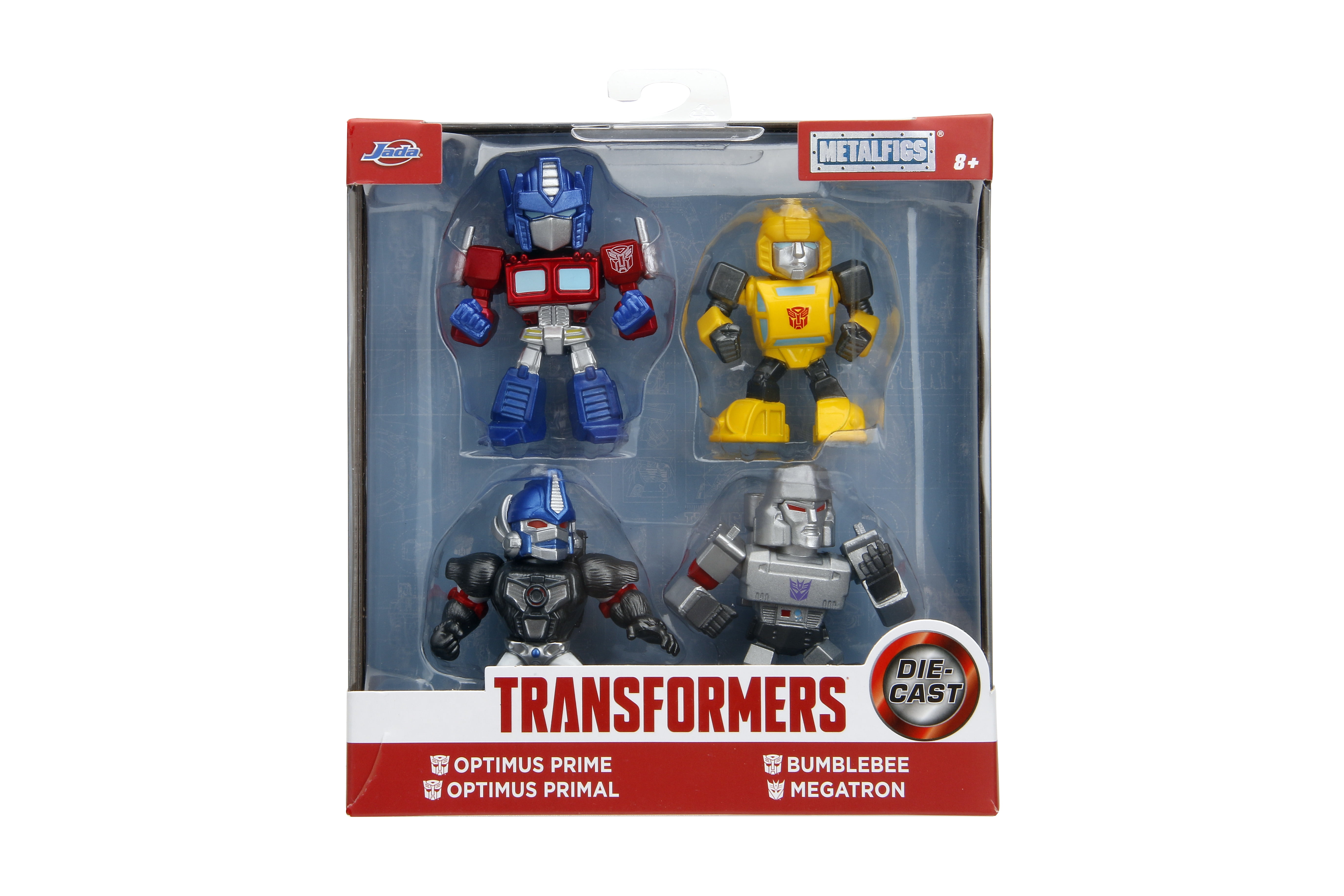 Jada Toys Metalfigs Transformers 2.5" 4-Pack Collectible Die-Cast Figure