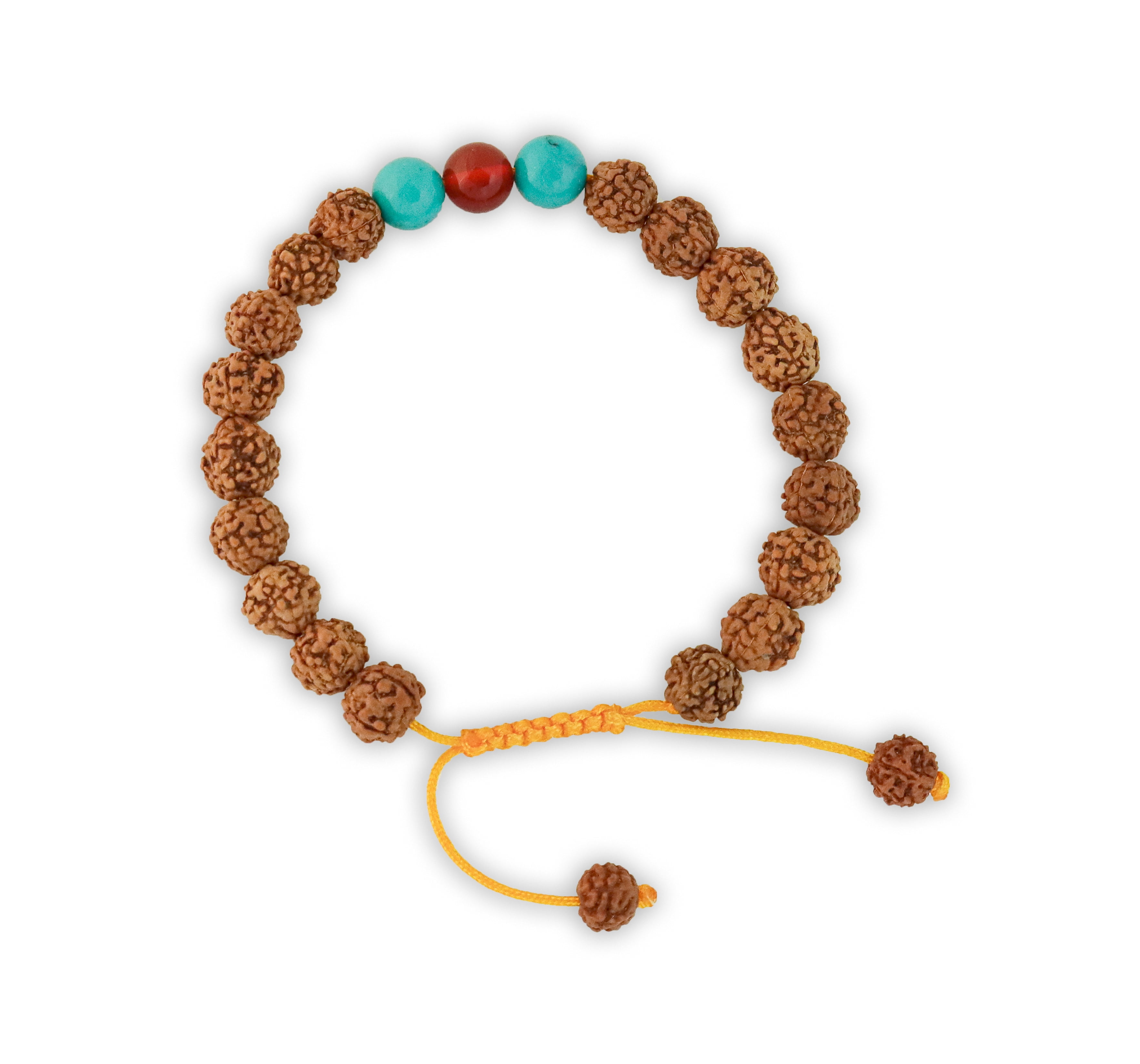 Authentic Rudraksha Beaded Bracelet | Tibetan Mala Meditation Prayer Bracelet For Women & Men