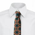 thumbnail image 2 of Ethnic Necktie, Geometric Shapes, Dress Tie, 3.7", Multicolor, by Ambesonne, 2 of 3