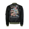 thumbnail image 3 of Hat and Beyond Men's Legendary Japanese Asian Folklore Embroidered Patch Bomber Jacket, 3 of 4