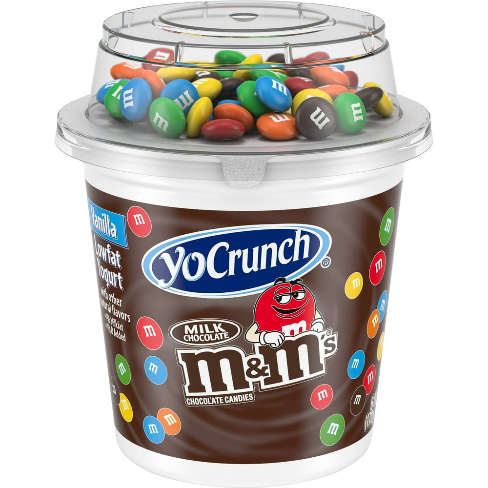YoCrunch Low Fat Vanilla with M&Ms Yogurt, 6 Oz.