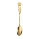 thumbnail image 2 of Juego de tenedor de cuchara de rosa de acero inoxidable navideño - Cucharas para remover café y tenedores para postre - Accesorios de cocina y decoración de vajilla, 2 of 3