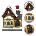 thumbnail image 2 of Christmas Lighted House LED Christmas Village House Desktop Ornament Table Centerpiece, 2 of 5