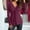 Hot Pink, variant on 2025 New Fashion Plus Size V-neck Twisted Base Shirt Elegant Casual T-shirt Solid Color Long Sleeved V-neck Top/shirt