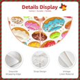 thumbnail image 4 of Daiia Color Donut Drawing Merry Christmas Tree Skirt , Xmas Large Lace-up Tree Skirt, Santa Snowflakes Rustic Home Decorations New Year Party Farmhouse Decor-48", 4 of 7