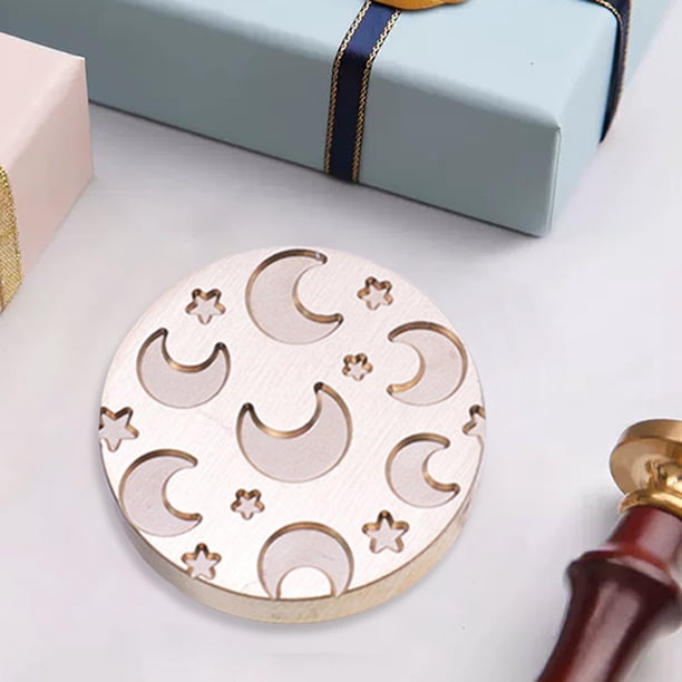 Cabezal de cera de esmalte vintage clásico con cabeza de cobre de 25 mm para tarjeta de boda (21)