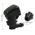 thumbnail image 4 of 2pcs Black ABS Front Windshield Washer Water Cleaner Nozzles for Escape, 4 of 6