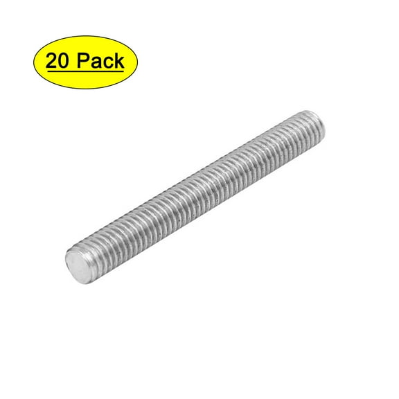 M5 x 40mm 304 Stainless Steel Fully Threaded Rod Bar Studs Fasteners 20Pcs