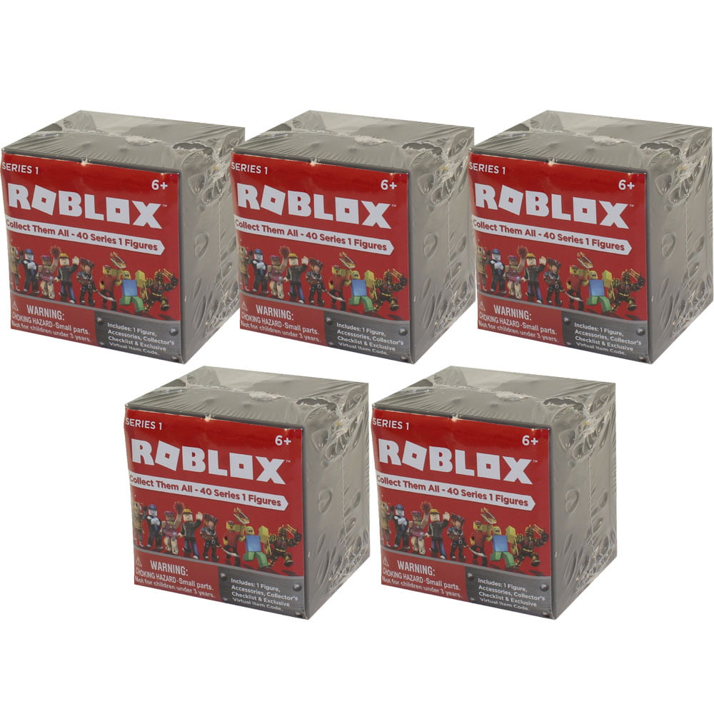 Jazwares Roblox Mystery Figures Series 1 Blind Boxes 5 Pack Lot 3 Inch Walmart Com Walmart Com - roblox series 1 mystery boxes