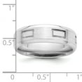 thumbnail image 4 of 925 Sterling Silver 6mm Brushed Fancy Band Ring Size 9, 4 of 7