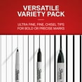 thumbnail image 6 of Sharpie Permanent Markers, Multi-Tip Pack, Fine/Ultra Fine/Chisel Tip, Black, 6 Count, 6 of 8