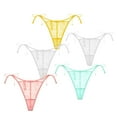 thumbnail image 1 of Culottes String à Nouer sur le Côté pour Femmes Lot de 5, 1 of 5