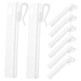 thumbnail image 4 of CRAFTHROU 50Pcs Hooks for Curtain Rods White Plastic Adjustable Compact and Small for Households, 4 of 8
