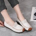 thumbnail image 6 of Women's Casual Loafers Slip On Leather Shoes Lightweight Casual Walking Shoes Female Moccasins Classic Penny Loafer Flats Boat Shoes, 6 of 7